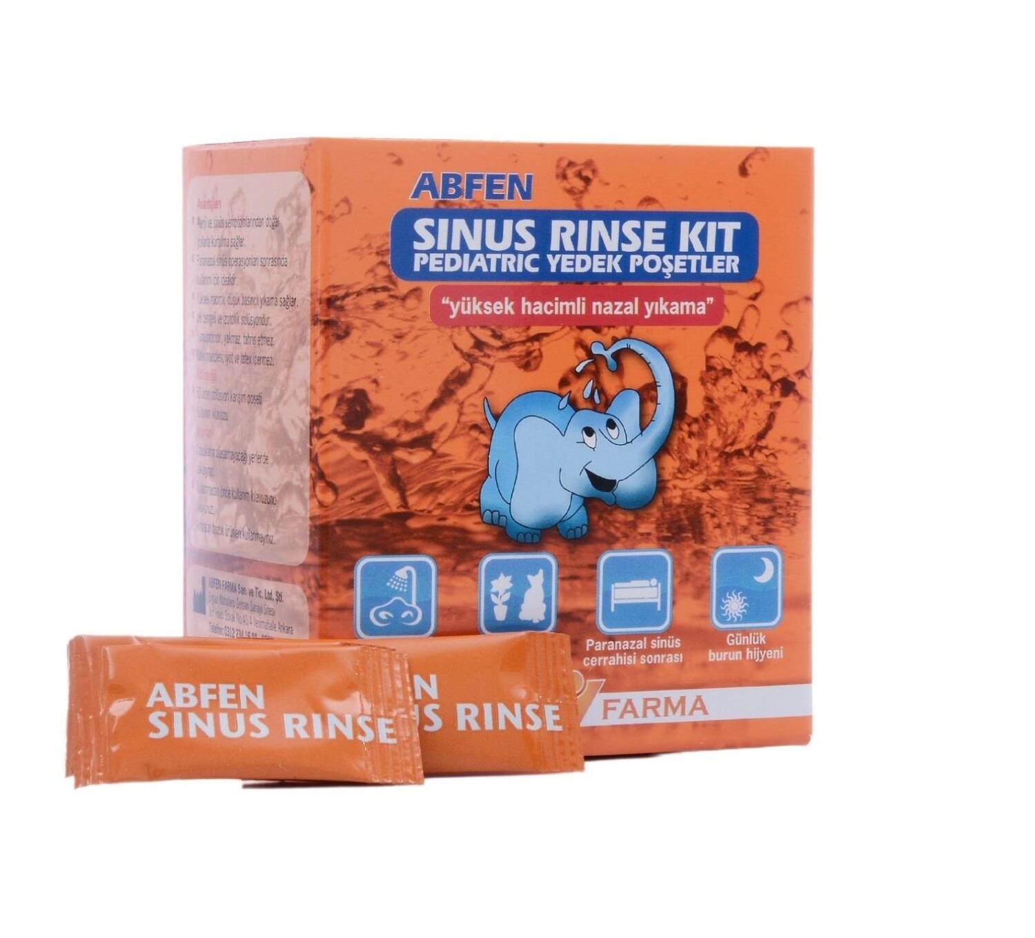 Abfen Sinus Rinse Kit Pediatrik Yedek Poşetler - 1