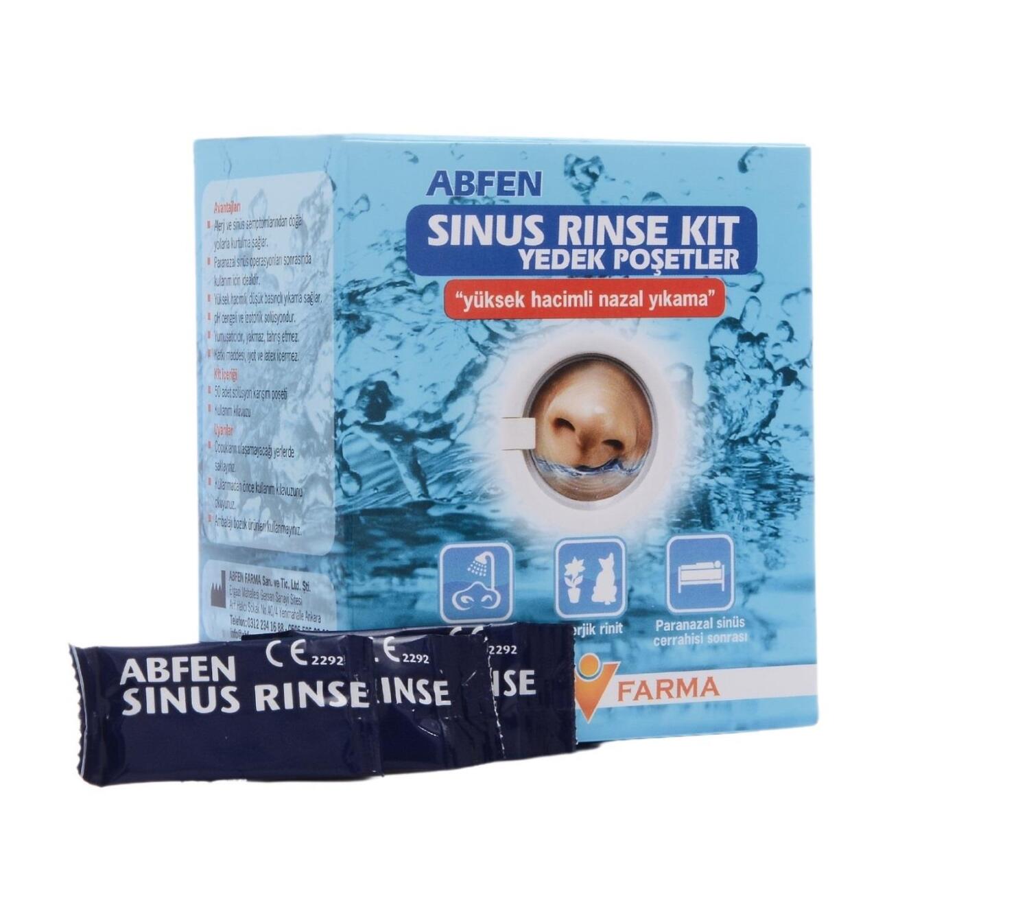 Abfen Sinus Rinse Kit Yetişkin Yedek Poşetler - 1