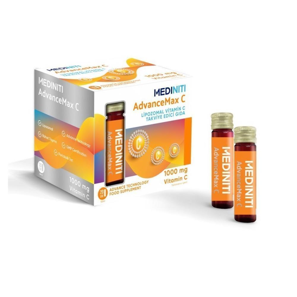 Advancemax C Lipozomal Vitamin C 10 ml 20 Şişe - 1