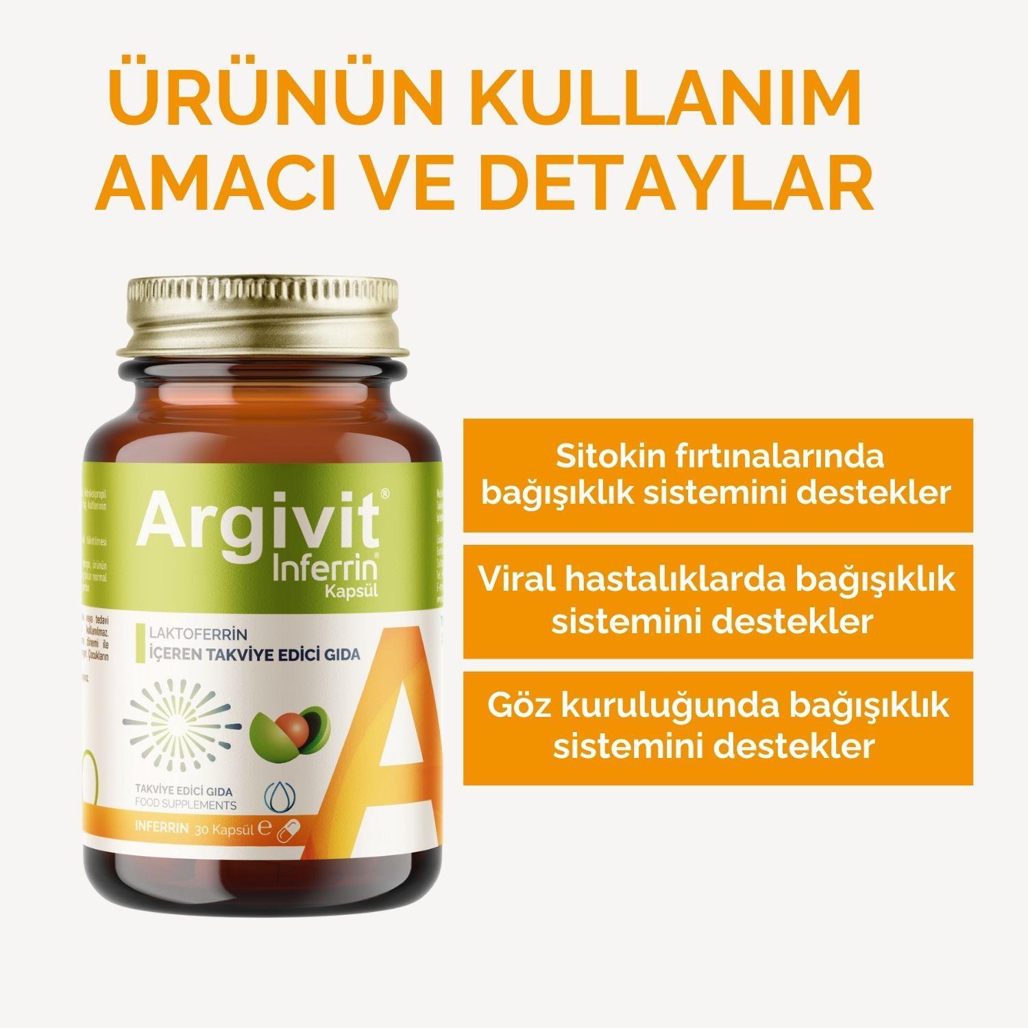 Argivit İnferrin 30 Kapsül - 3