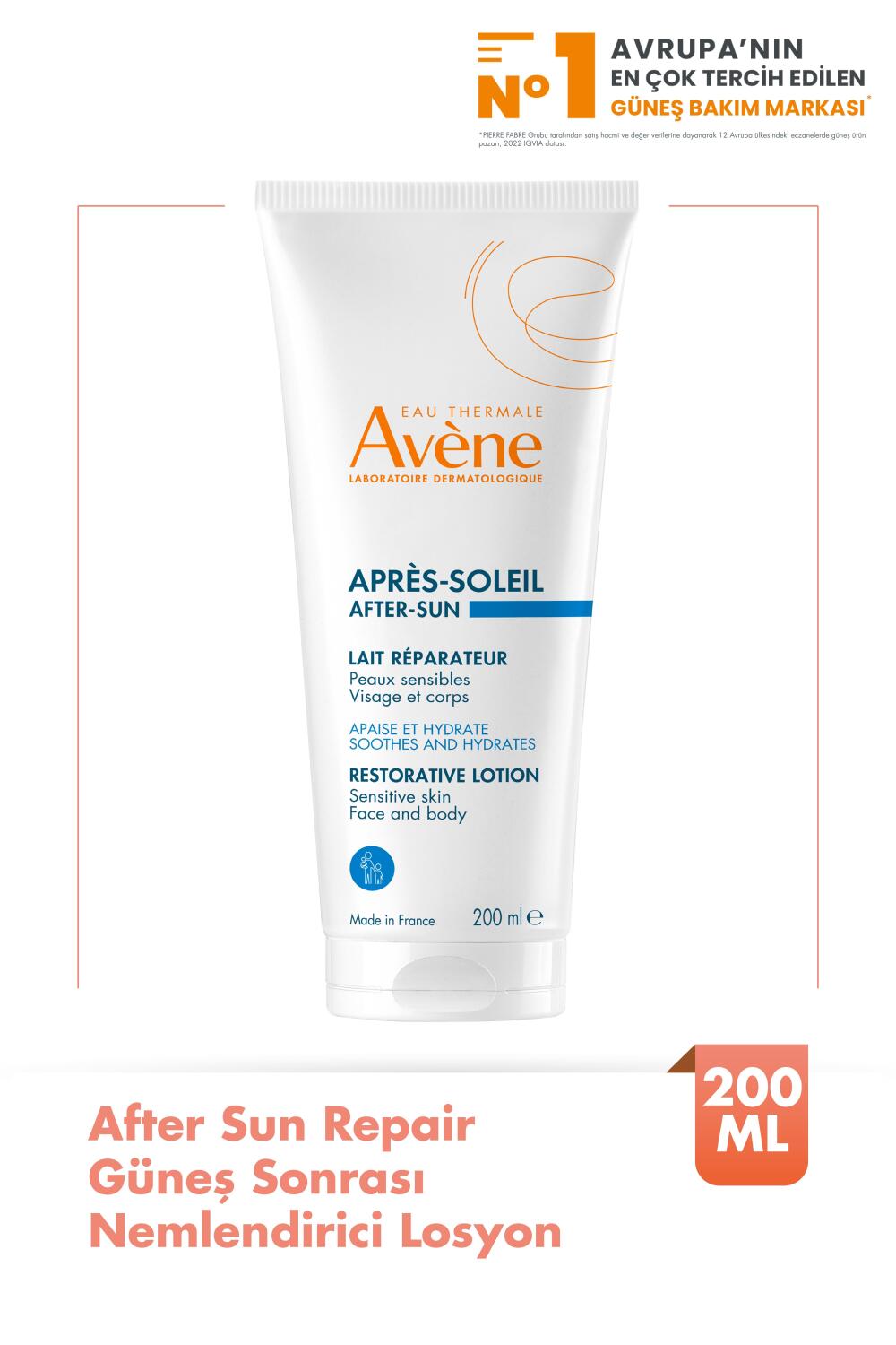 Avene After Sun Repair Güneş Sonrası Nemlendirici Losyon 200 ml - 1