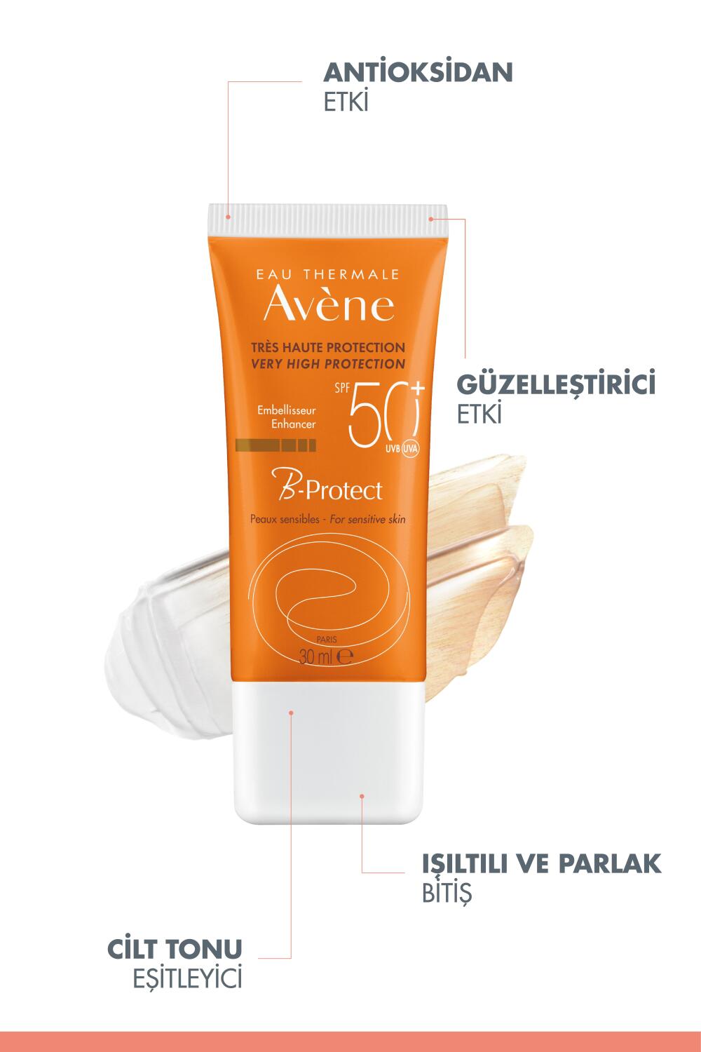 Avene B-Protect Cilt Tonuna Uyumlu Eşitleyici SPF 50+ Güneş Koruyucu 30 ml - 4