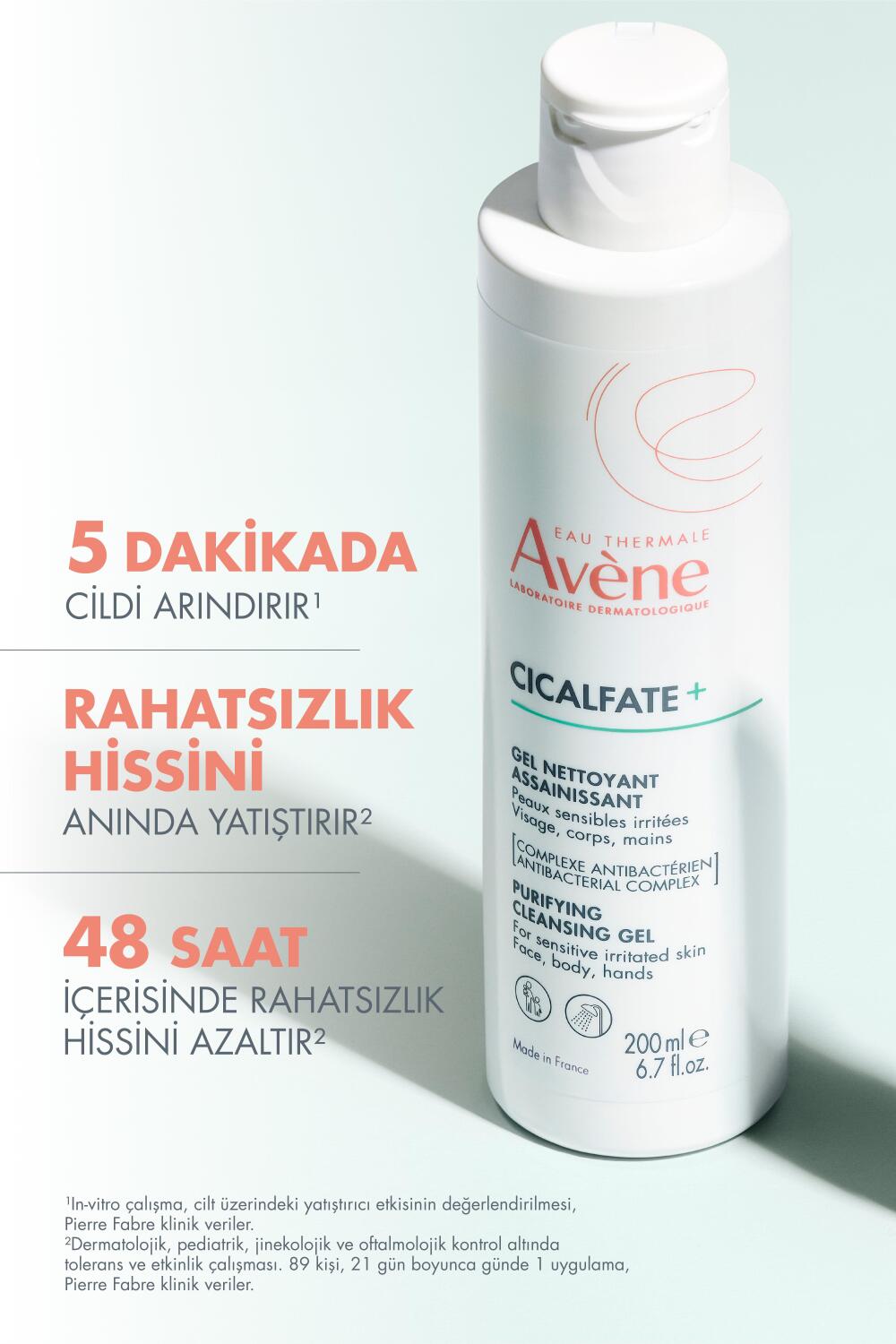 Avene Cicalfate+ Arındırıcı ve Rahatlatıcı Temizleme Jeli 200 ml - 2