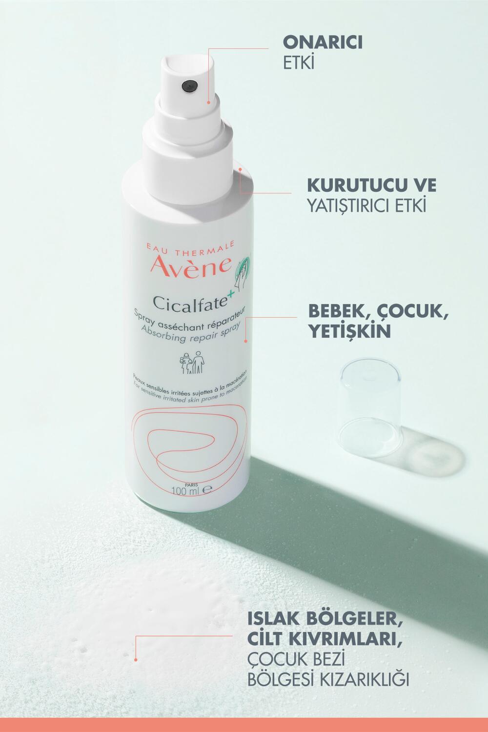 Avene Cicalfate+ Kurutucu ve Yatıştırıcı Etkiye Sahip Onarıcı Bakım Spreyi 100 ml - 4