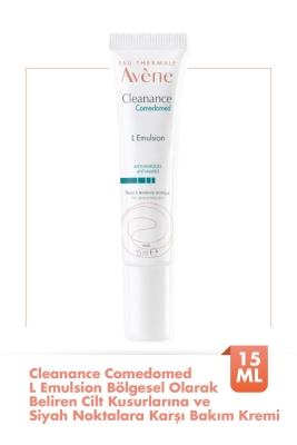 Avene Cleanance Comedomed L Emulsion Bölgesel Olarak Beliren Cilt Kusurlarına ve Siyah Noktalara Karşı Bakım Kremi 15 ml - 1