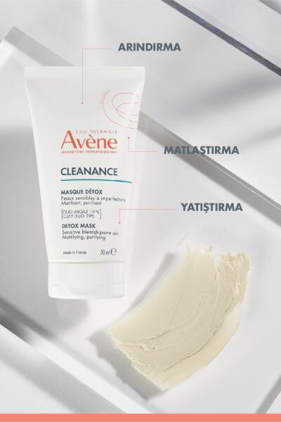 Avene Cleanance Hassas ve Lekeye Eğilimli Ciltler için Matlaştırıcı ve Arındırıcı Kil İçerikli Maske 50 ml - 4