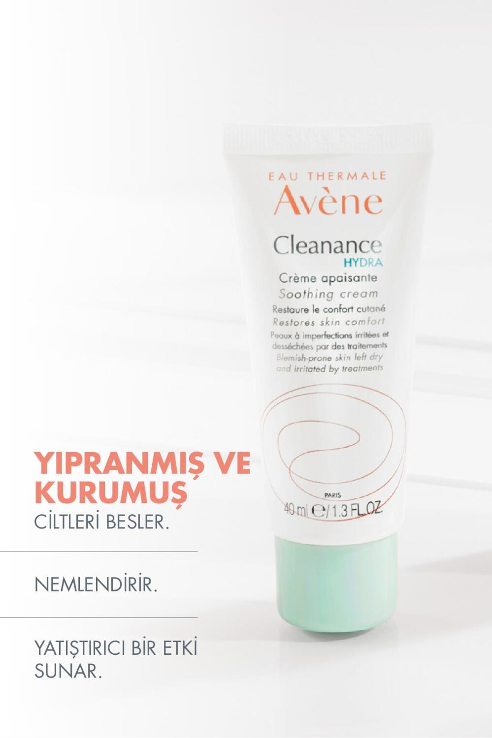 Avene Cleanance Hydra Yıpranmış ve Kurumuş Ciltler için Nemlendirici Krem 40 ml - 2