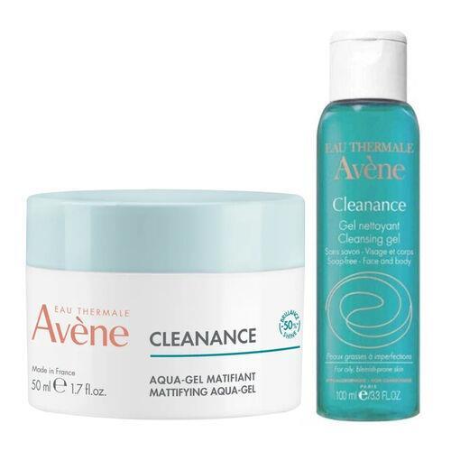 Avene Cleanance Mattifying Aqua Gel 50 ML + Cleanance Cleansing Gel 100 ML - 1