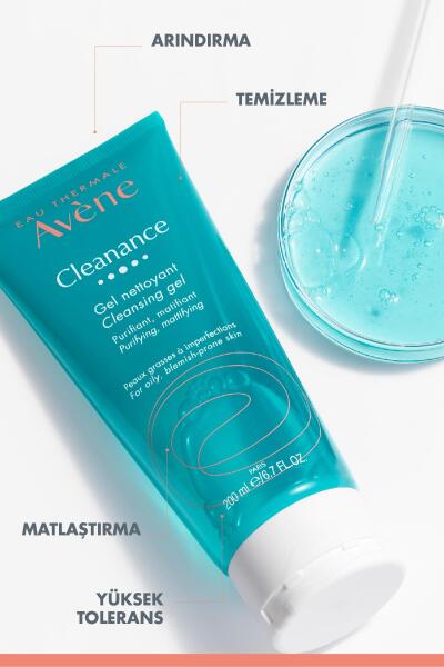 Avene Cleanance Yağlı ve Akneli Ciltler İçin Matlaştırıcı Temizleme Jeli 200 ml - 5