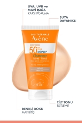 Avene Cleanance Yağlı ve Akneye Eğilimli Ciltler için SPF 50+ Renkli Güneş Koruyucu 50 ml - 3