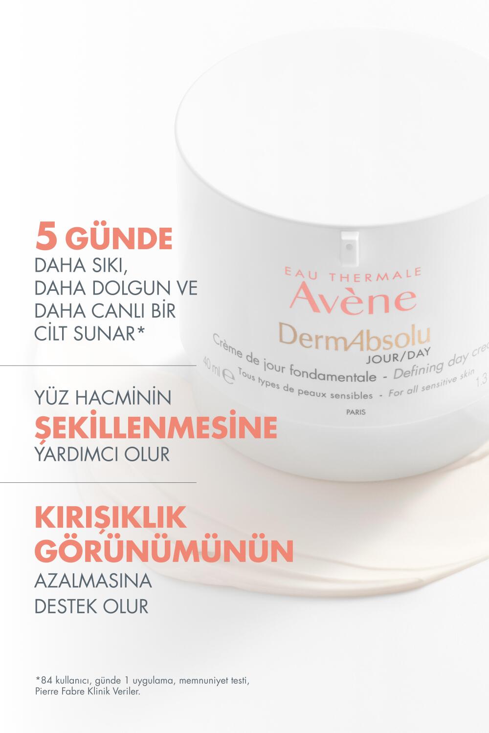 Avene DermAbsolu Sıklık ve Yoğunluk Kaybı Yaşayan Ciltler İçin Gündüz Bakım Kremi 40 ml - 2