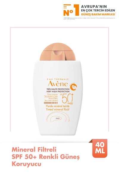 Avene Fluide Mineral Teinte Spf 50+ 40 ml Renkli Güneş Kremi - 1