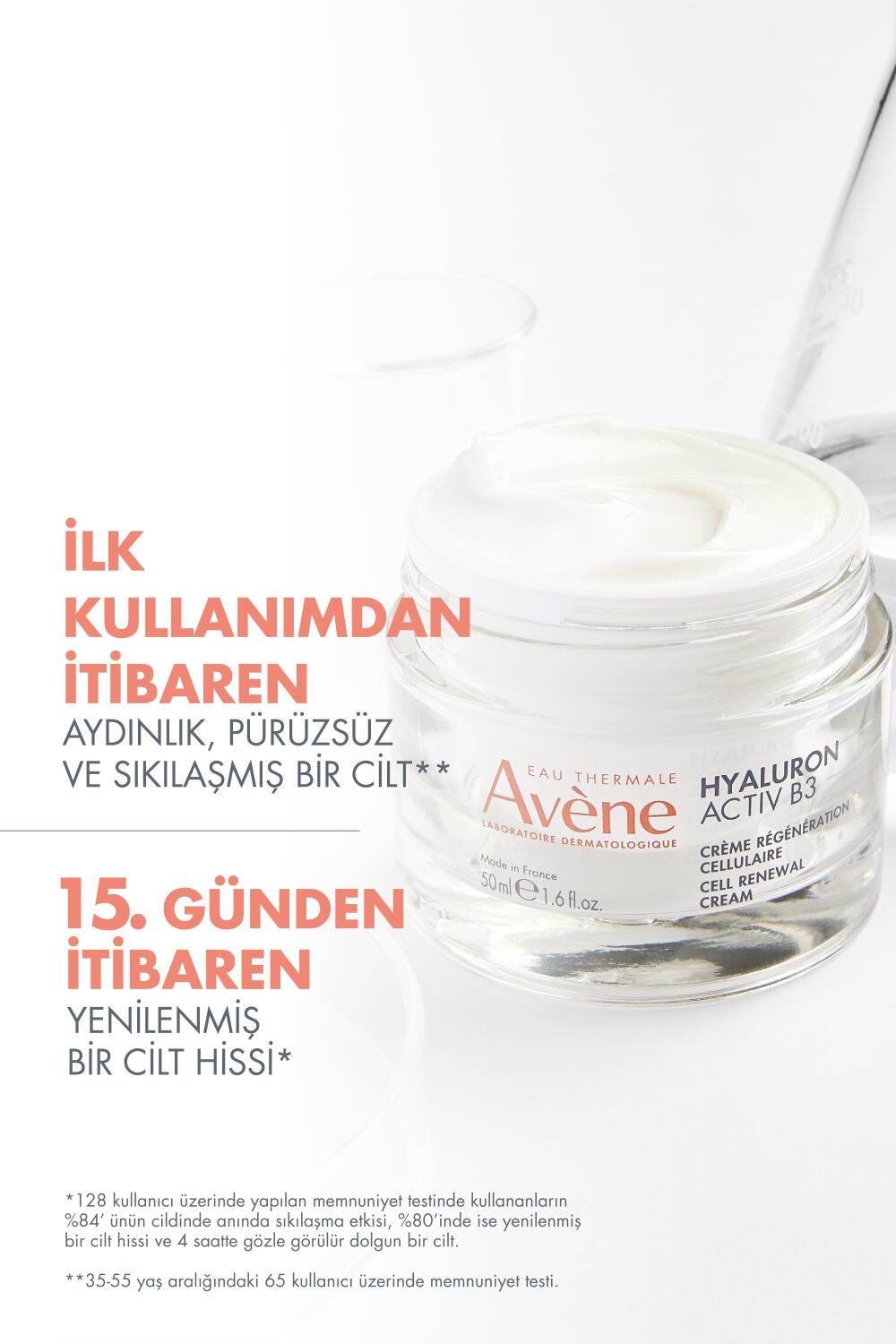 Avene Hyaluronik Asit ve Niasinamid İçerikli Hücre Yenilemeye Yardımcı Krem 50 ml - 2