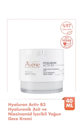 Avene Hyaluronik Asit ve Niasinamid İçerikli Yoğun Gece Kremi 40 ml - 1