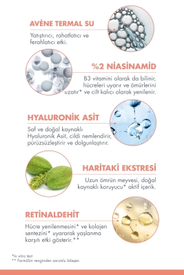 Avene Hyaluronik Asit ve Niasinamid İçerikli Yoğun Gece Kremi 40 ml - 3