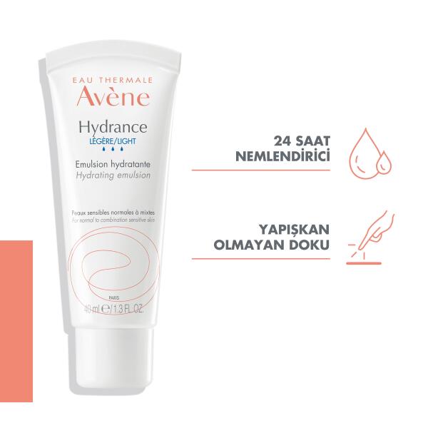 Avene Hydrance Light Hassas ve Karma Ciltler için Nemlendirici Emülsiyon 40 ml - 2