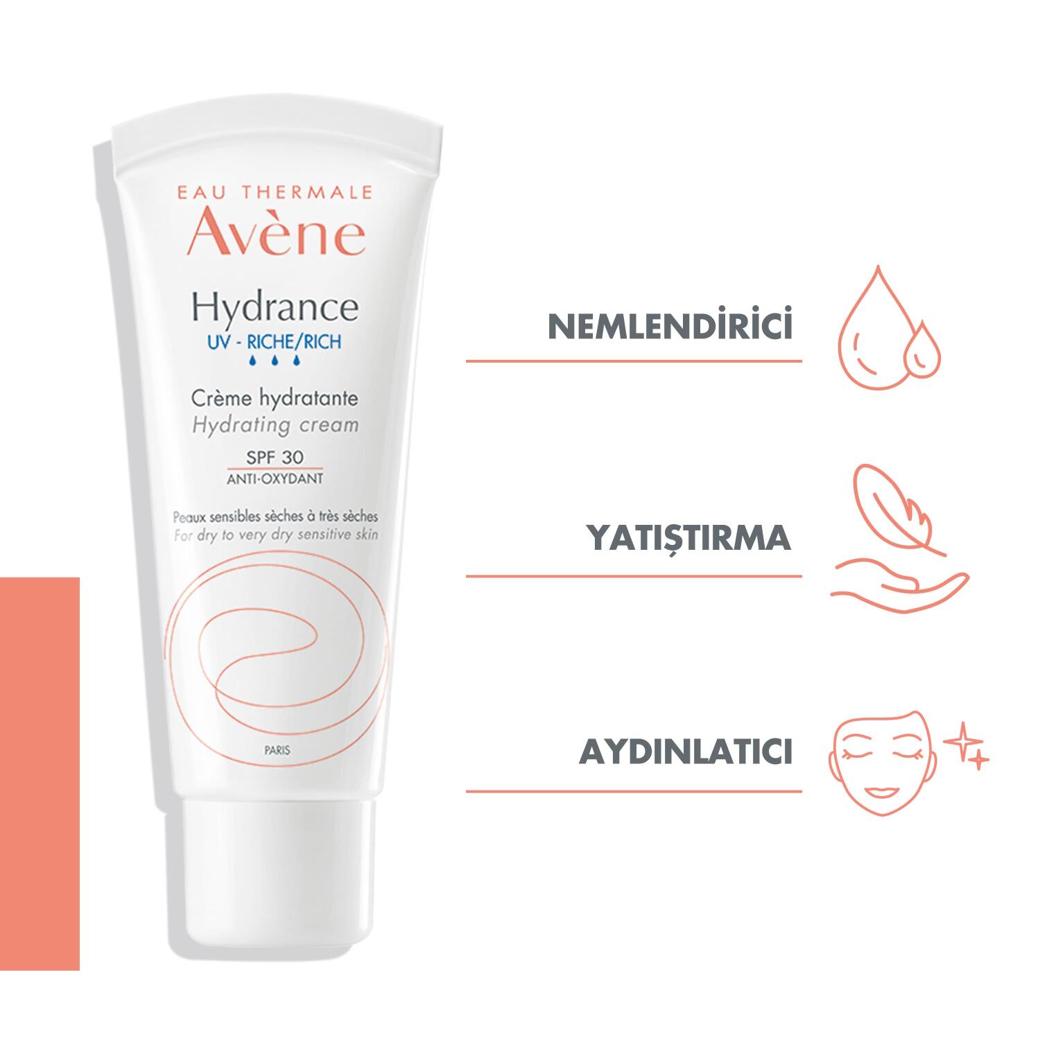 Avene Hydrance Rich Kuru Ciltler için Nemlendirici Krem 40 ml - 2