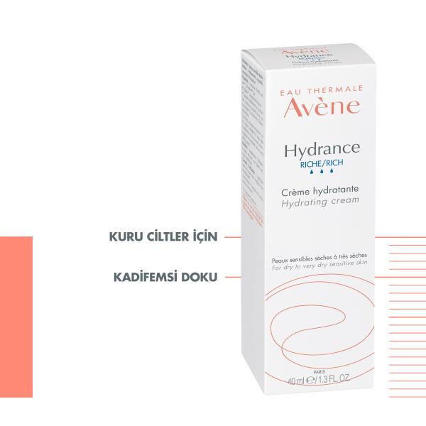 Avene Hydrance Rich Kuru Ciltler için Nemlendirici Krem 40 ml - 4