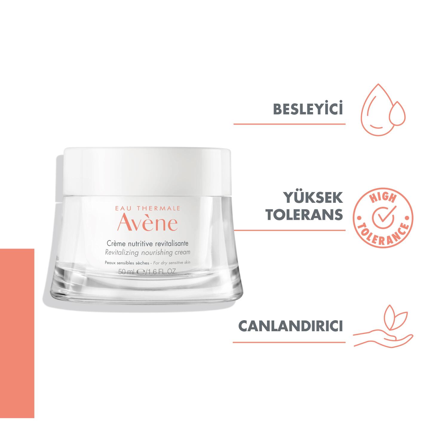 Avene Revitalizing Nourishing Kuru ve Hassas Ciltler için Besleyici ve Canlandırıcı Krem 50 ml - 2