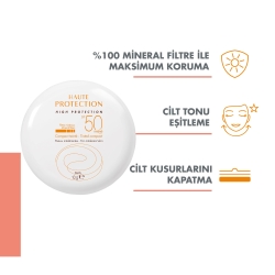 Avene SPF 50 Renkli Güneş Koruyucu Compact Krem Fondöten Sable 10 gr - Açık Tenler İçin - 2