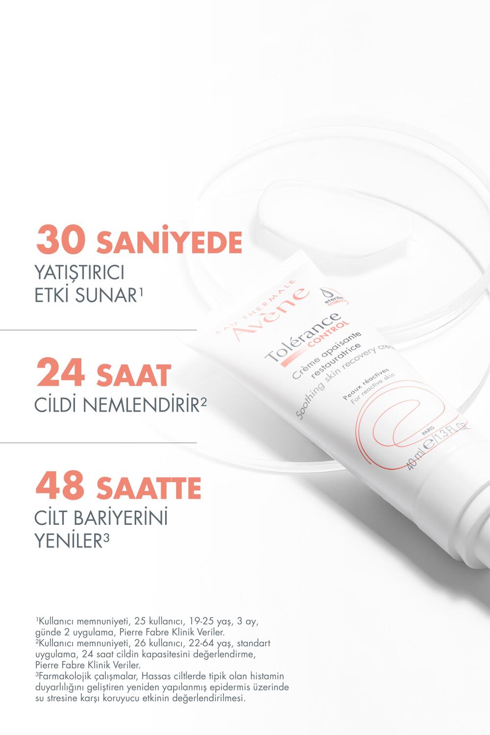 Avene Tolerance Control Soothing Skin Recovery Cream Yatıştırıcı, Yeniden Yapılandırıcı Cilt Bakım Kremi 40 ml - 2