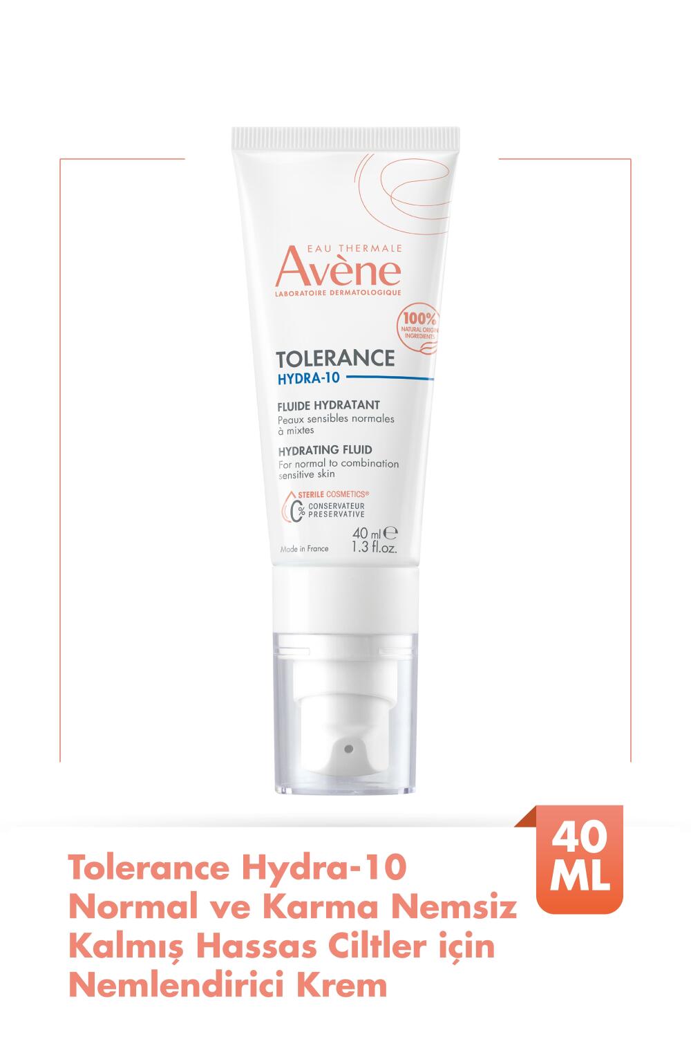 Avene Tolerance Hydra-10 Normal ve Karma Nemsiz Kalmış Hassas Ciltler için Nemlendirici Krem 40 ml - 1