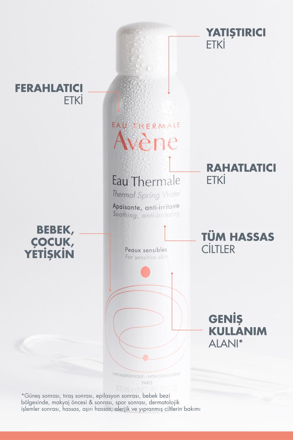 Avene Yatıştırıcı, Rahatlatıcı ve Ferahlatıcı Termal Su 300 ml - 4