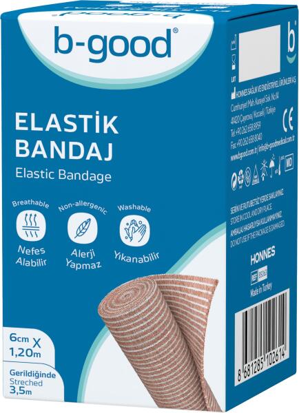 B Good Elastik Bandaj 6 cm x 1,2 m - 1