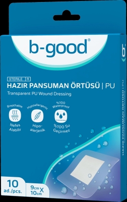 B-Good Şeffaf Hazır Pansuman Örtü 9cm x 10cm 10lu - 1