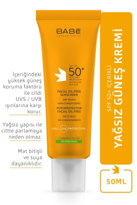 Babe Spf50 Yüz Için Yağsız Güneş Kremi 50 ml - 3