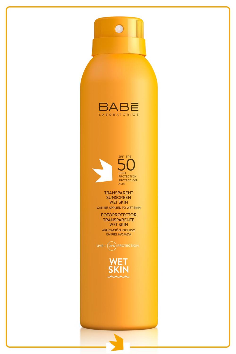 Babe Transparent Sunscreen Wet Skin SPF 50 + -Islak Cilde Uygulanabilen Güneş Spreyi 200 ml - 1