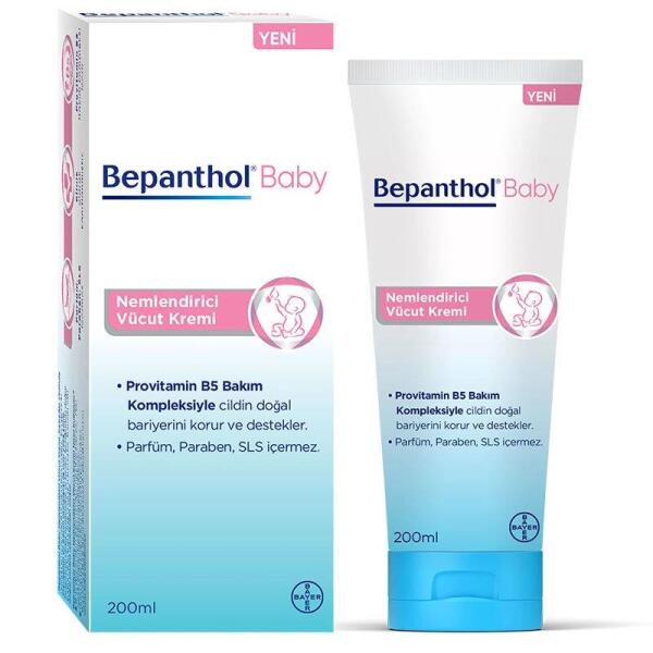 Bepanthol Baby Nemlendirici Vücut Kremi 200 ml - 1