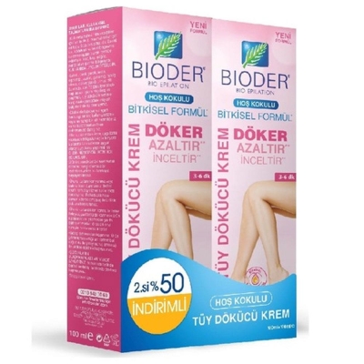 Bioder Normal Ciltler İçin Tüy Dökücü Krem 100 ml 2li Paket - 1