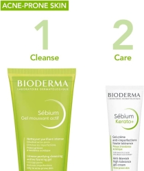 Bioderma Sebium Kerato+Akne Eğilimli Ciltler İçin Jel Krem 30 ml - 2