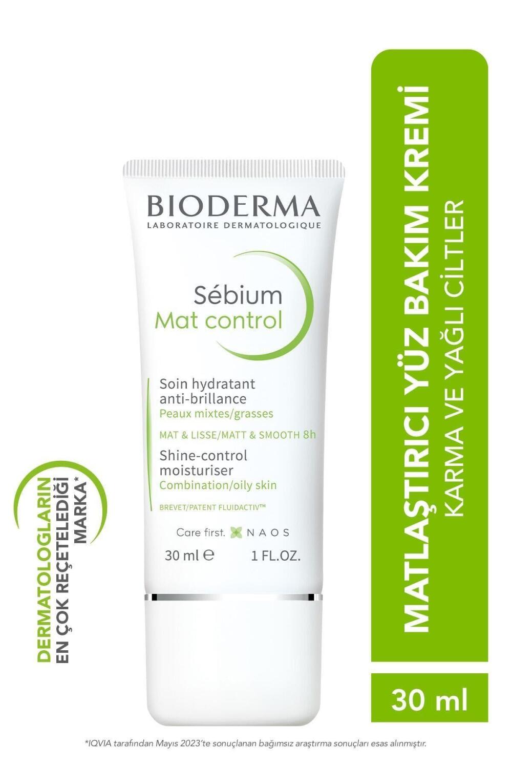 Bioderma Sebium Mat Control 30 ml Parlama Kontrol Kremi - 1