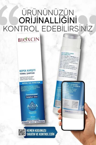 Bioxcin Aqua Thermal Kepeğe Karşı Sülfatsız Şampuan 300 ml - 4