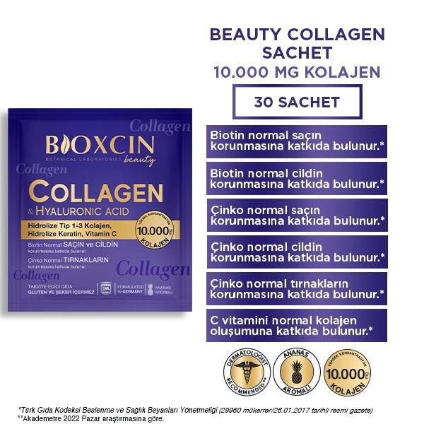 Bioxcin Beauty Collagen Hyaluronic Acid 30 Saşe - 3