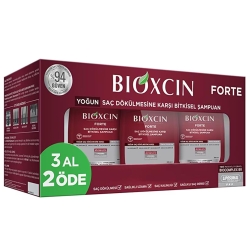 Bioxcin Forte Bitkisel Saç Dökülmesine Karşı Şampuan 3x300 ml - 1