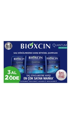 Bioxcin Quantum Yağlı Saçlar Hacim Veren Şampuan 3x300 ml - 1