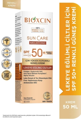 Bioxcin Sun Care Lekeye Eğilimli Ciltler İçin Çok Yüksek Korumalı Renkli Güneş Kremi 50 Spf - 1