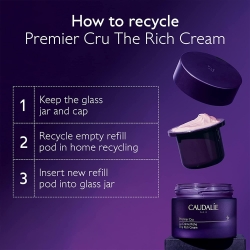 Caudalie Premier Cru The Cream Yoğun Gündüz Kremi Yedek Kapsül 50 ml - 5