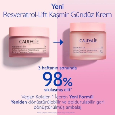 Caudalie Resveratrol Lift Cashemire Cream 50 ml Sıkılaştırıcı Gündüz Kremi - 1