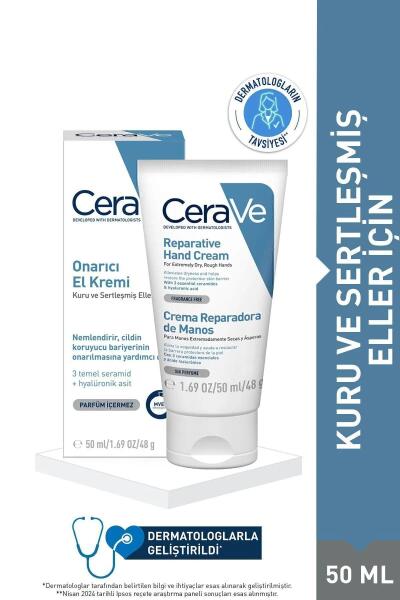 Cerave Kuru ve Sertleşmiş Eller İçin Onarıcı El Kremi 50 ml - 1