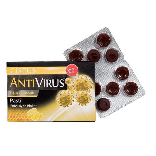 Cistus Antivirus Ballı Limonlu 10 Pastil - 1