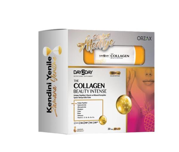 Day2Day The Collagen Beauty İntense 30 Saşe 12 gr (Ananas) Shaker Hediyeli - 1