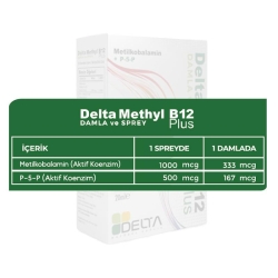 Delta Methyl B12 Plus Spray Damla Metilkobalamin 20ml - 2