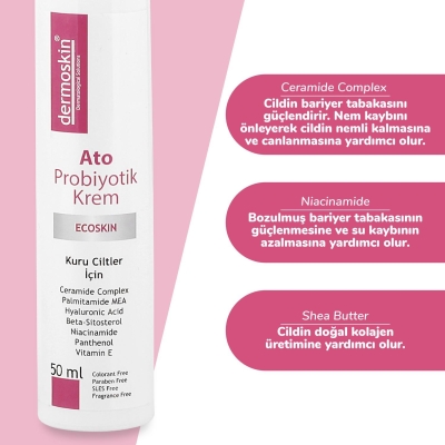 Dermoskin Ato Probiotik Krem 50 ml Nemlendirici - 2