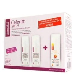 Dermoskin Celerit SPF 25 2x30 ml + Face Protection Cream SPF 50 Hediyeli - 1