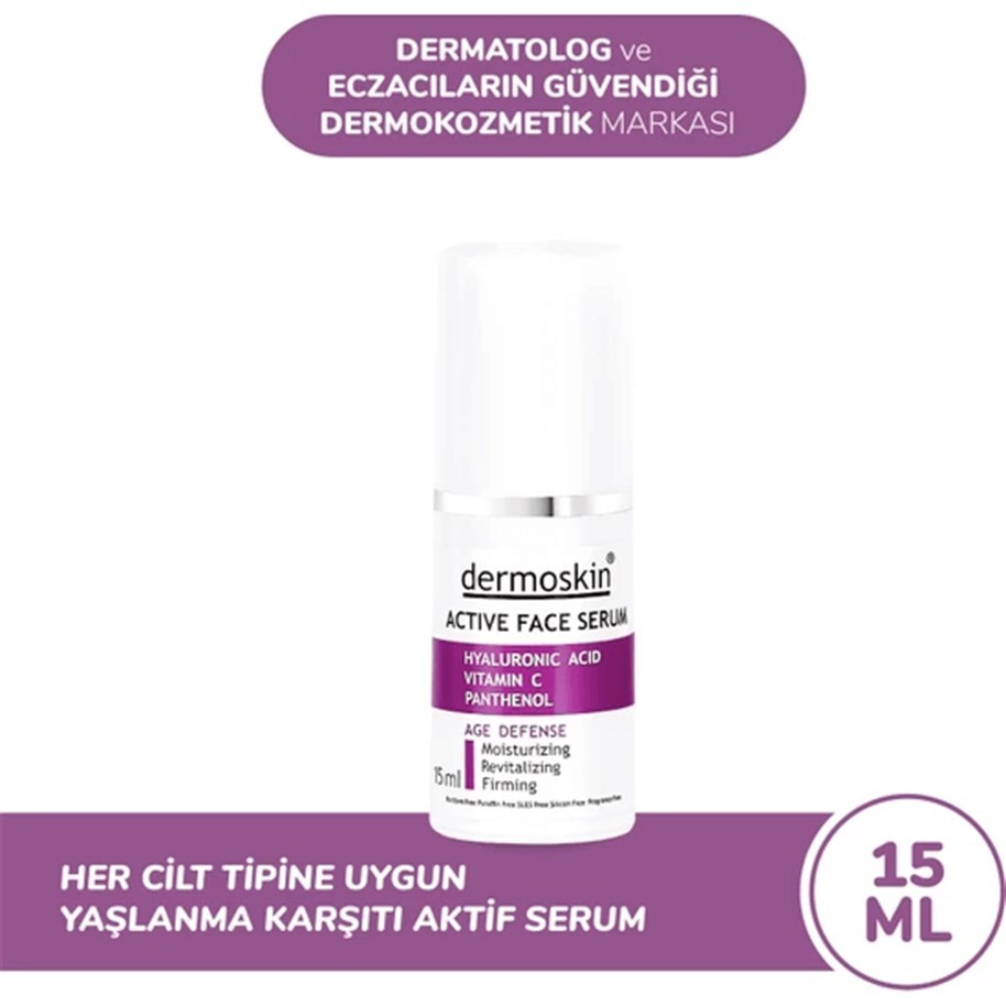 Dermoskin Kırışıklık Karşıtı Aktif Yüz Serumu 15 ml - 1