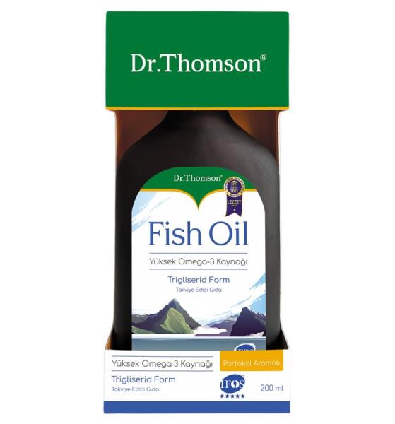 Dr. Thomson Fish Oil Portakal Aromalı 200 ml - 1